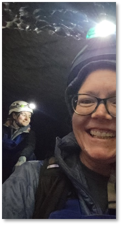 photo of people inside Boulder Choke Cave